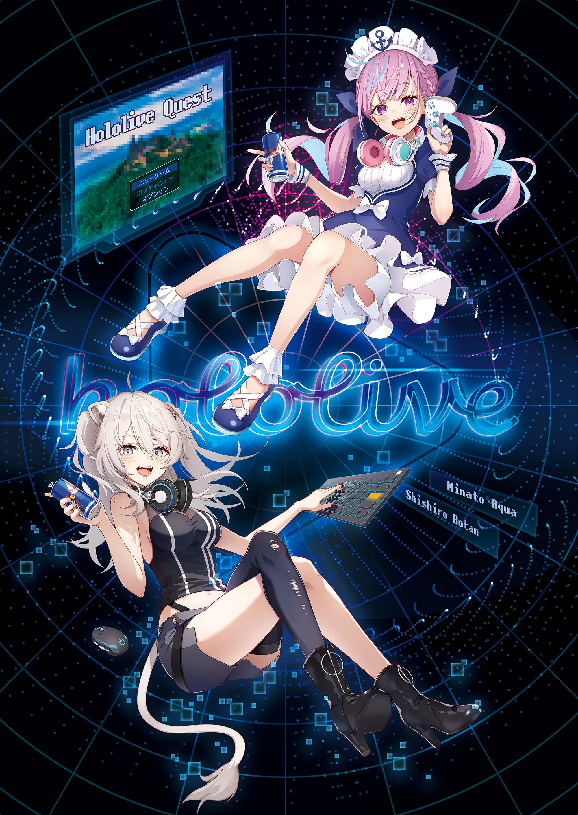 女性VTuberグループ「ホロライブ」所属タレント「湊あくあ」「獅白