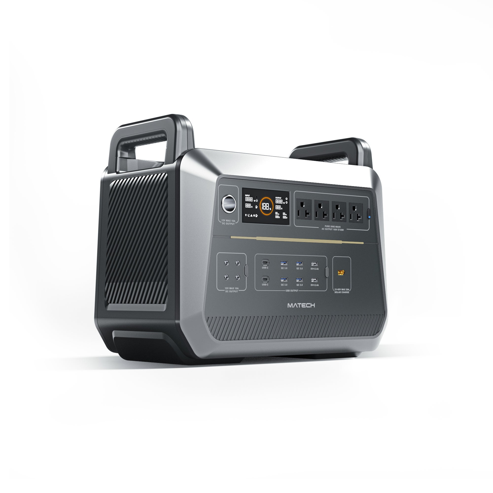 MATECH】長寿命リン酸鉄リチウムのポータブル電源「PowerZ Pro 2000