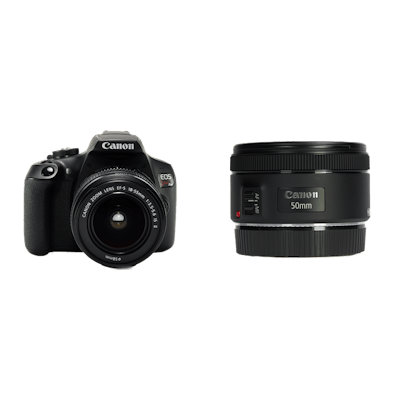 レンタル - Canon お手軽一眼レフ & 単焦点セット EOS Kiss X90 + EF
