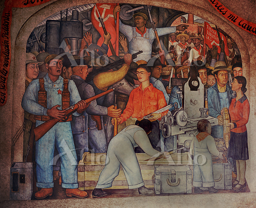 ディエゴ・リベラの壁画 [255020934]のアート作品 - アフロ