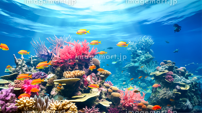 美しい珊瑚礁【AI生成】のイラスト素材 [226559816]｜毎月1点無料