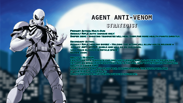 エージェント・アンチヴェノムのコンセプト : r/marvelrivals