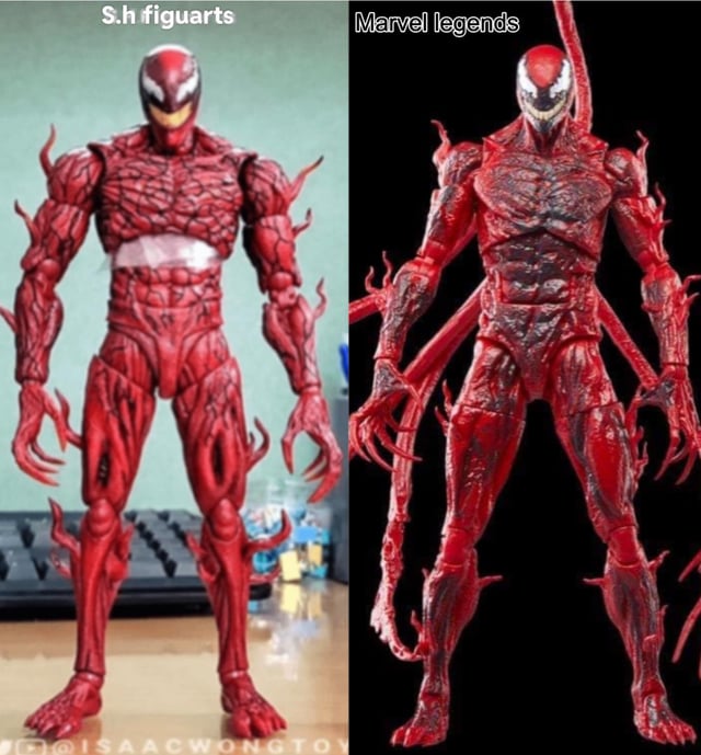 まだフィギュアは出てないけど、S.H.Figuartsカーネイジとマーベル