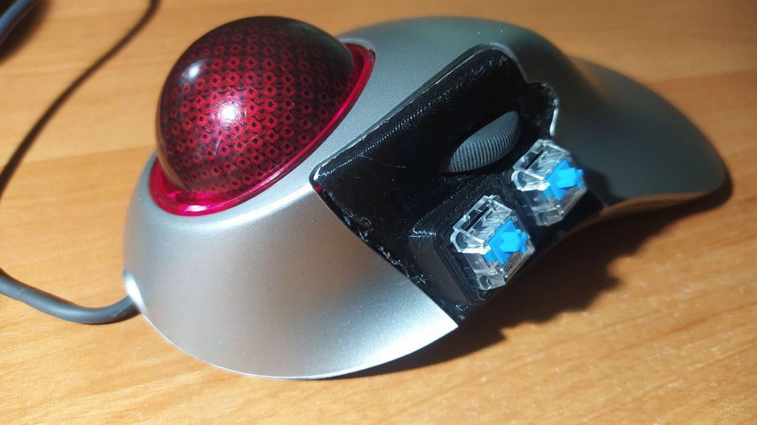 Microsoft Trackball Explorer Cherry MX mod : r/Trackballs