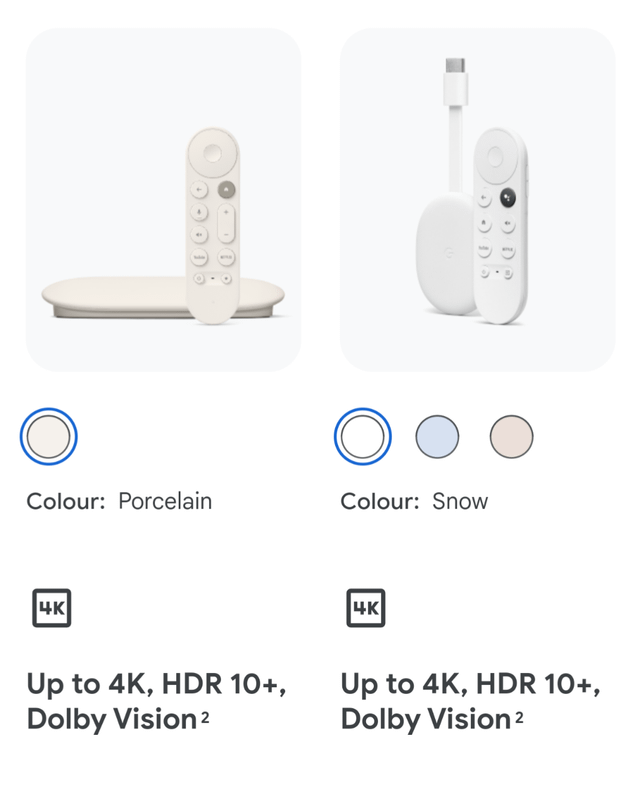 No Snow white version : r/Chromecast