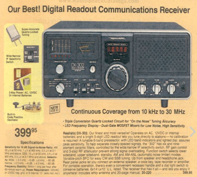 Realistic DX-302 Review, Part 1 : r/shortwave