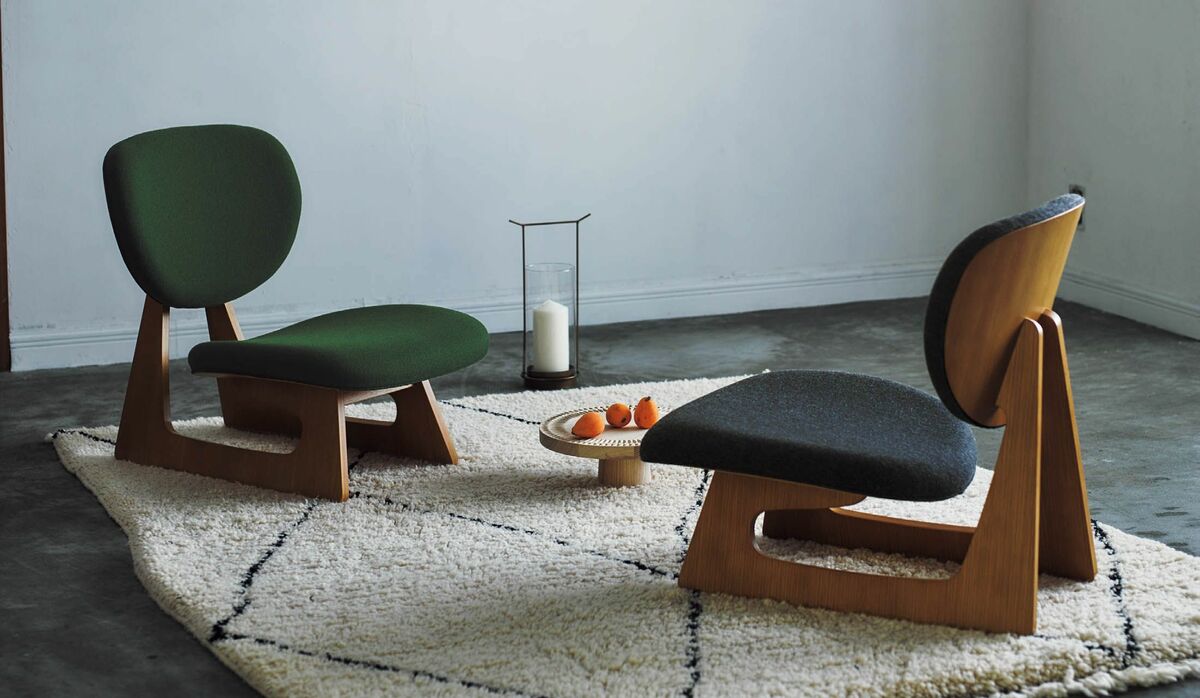 新品未使用】 天童木工 座椅子 2脚 TENDO 曲木 伝統工芸 木製 座椅子