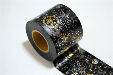 きらめく星空を描いたロマンチックなマスキングテープ「夜間飛行」発売