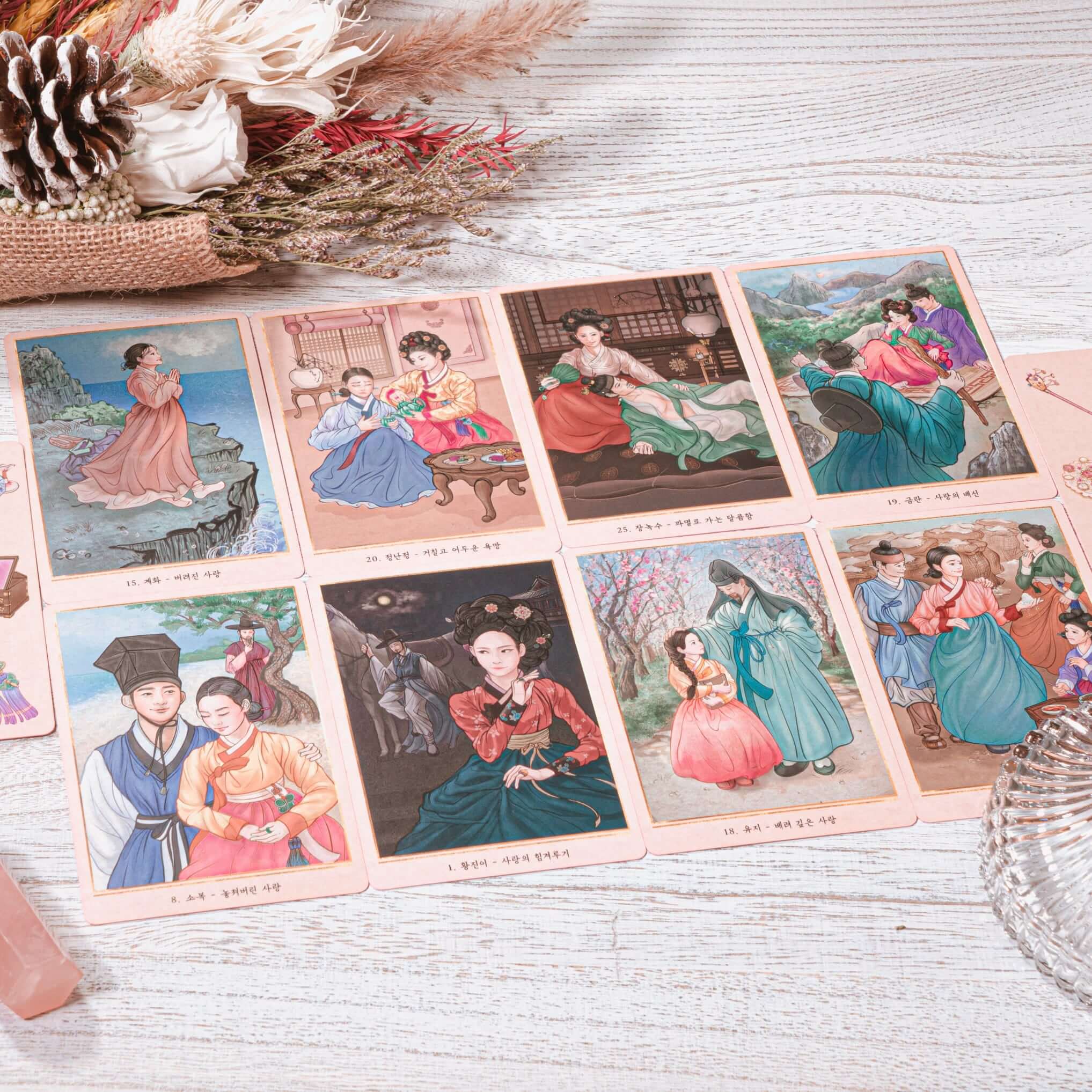 PRIME MUSE 韓国の伝統的な妓生オラクルタロットカード日本語解説書