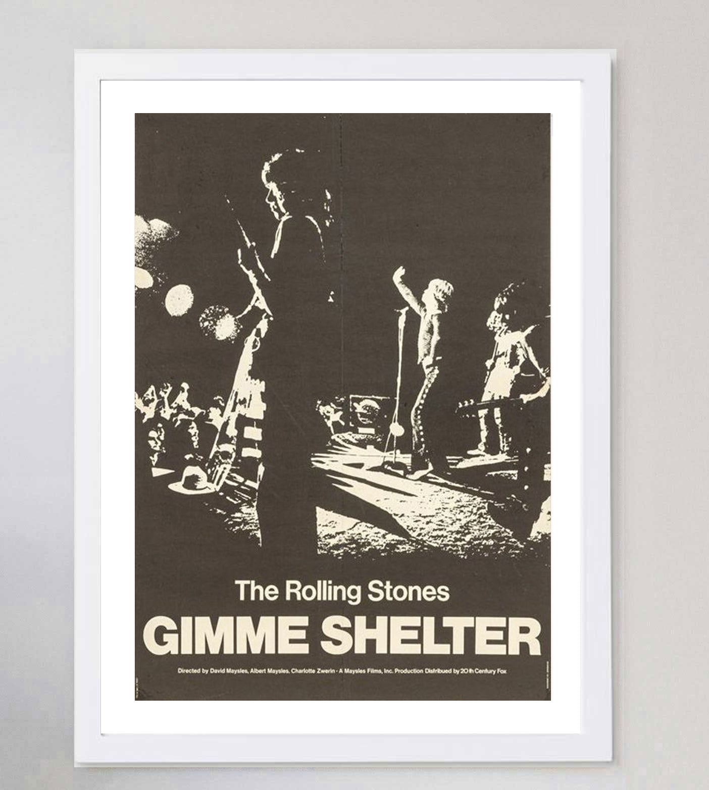 Shop The Rolling Stones - Gimme Shelter Original 1970 Vintage Poster