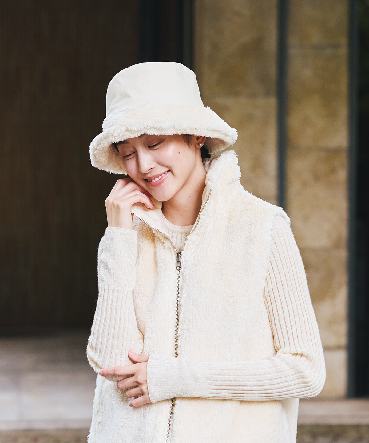 シロクマリバーシブルハット / オーガニックコットン – PRISTINE