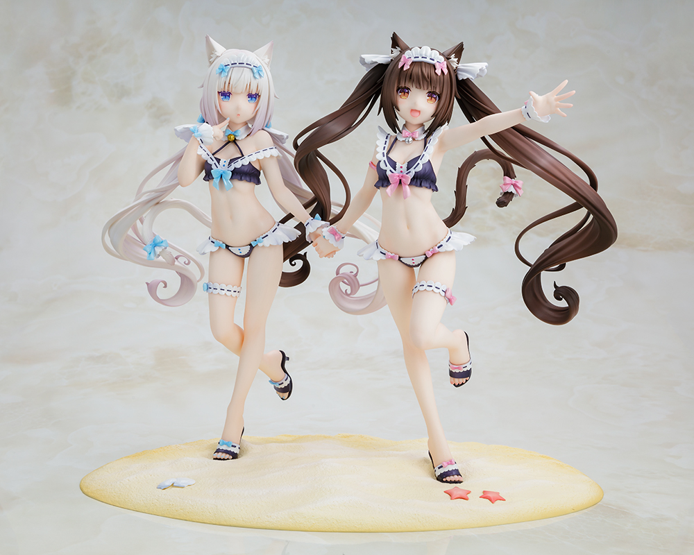 ネコぱら』より、ショコラ/バニラ メイド水着ver.フィギュアが7月21日
