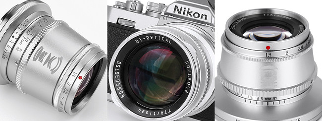 銘匠光学 TTArtisan Cシリーズ「ニコンZ fc」に調和するシルバーの