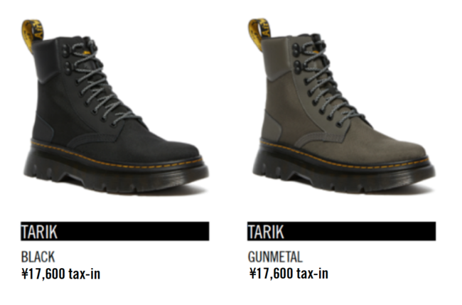 ドクターマーチン＞最新カジュアルブーツ「TARIK (タリック)」を発表
