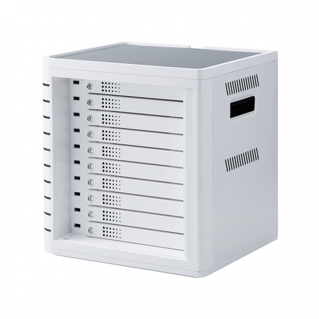 複数台同時に保管・同期・充電が行える、鍵付きで個別管理が可能なiPad