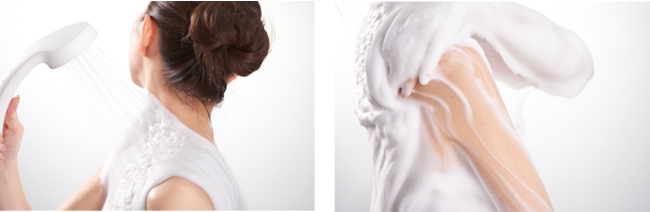 LIXIL、柔らかく温かい”絹泡”で新たな入浴体験をご提供する泡シャワー