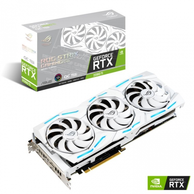 オーバークロックされたGeForce RTX 2080 Ti搭載の白いハイエンド