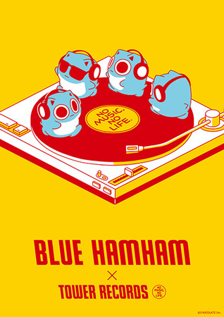 BLUE HAMHAM × TOWER RECORDSコラボグッズ』タワレコ限定ブルー