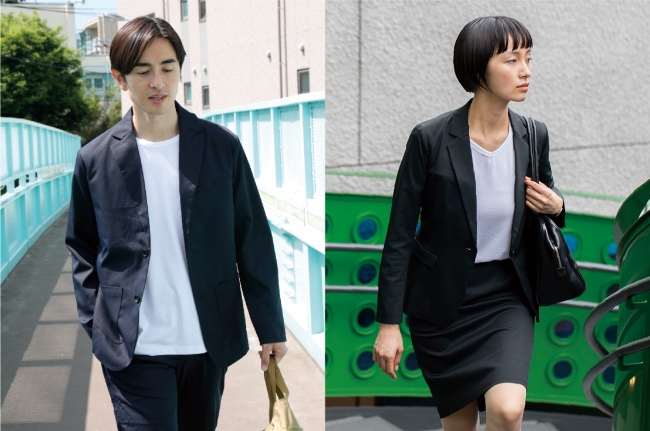 365日洗える「ワークウェアスーツ」、松山三越で期間限定ショップを