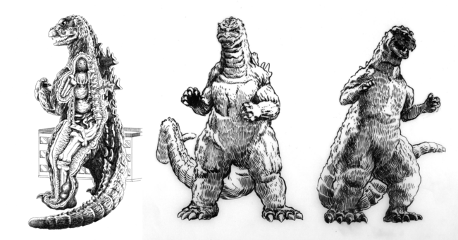 ゴジラ生誕66周年記念出版！ゴジラ映画シリーズ全35作品を怪獣絵師