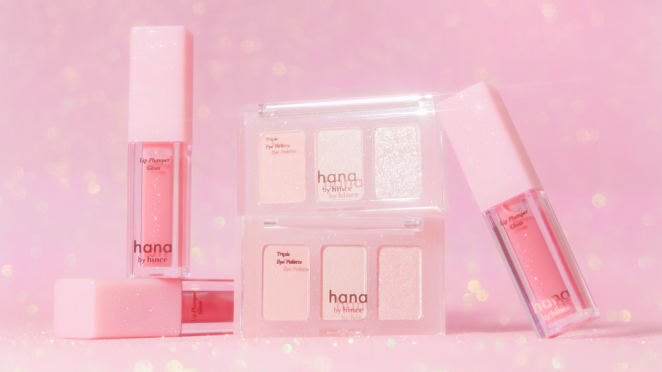 ファミリーマート限定メイクアップブランド「hana by hince」ピンク色