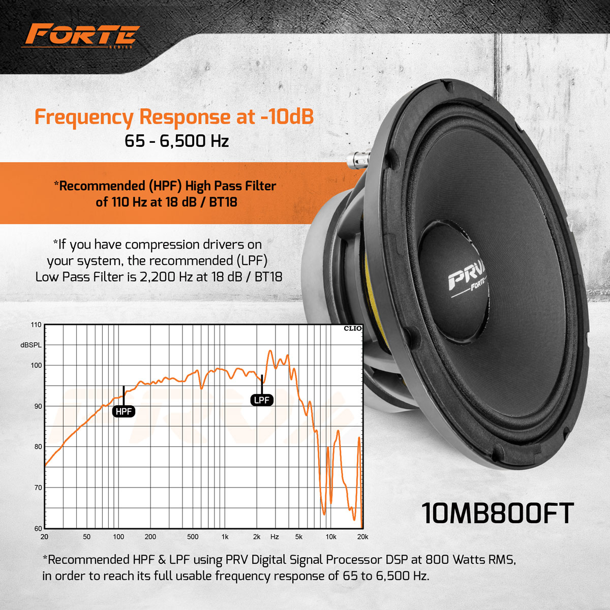 10MB800FT - PRV Audio