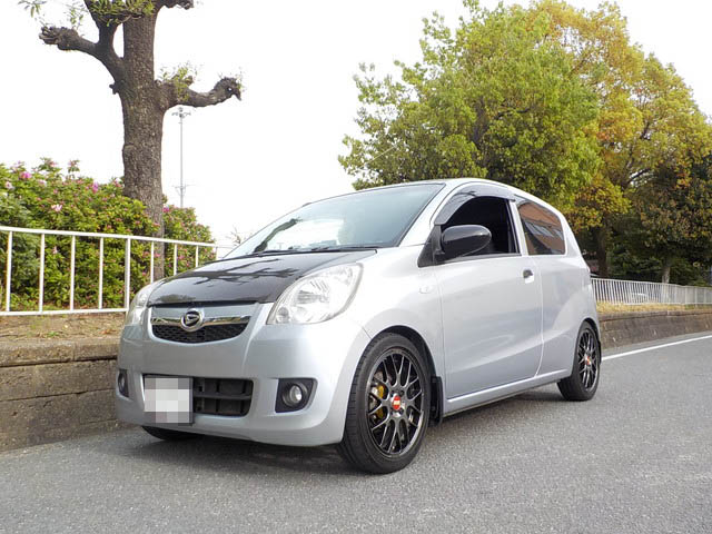 L275V ミラ TEIN車高調に交換 四輪アライメント ｜ 持ち込み取付専門