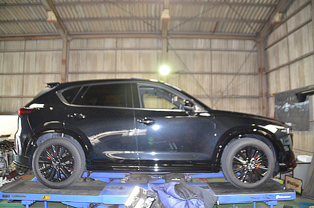 KF2P CX-5 RS-Rのダウンサスに交換と四輪アライメント調整 ｜ 持ち込み