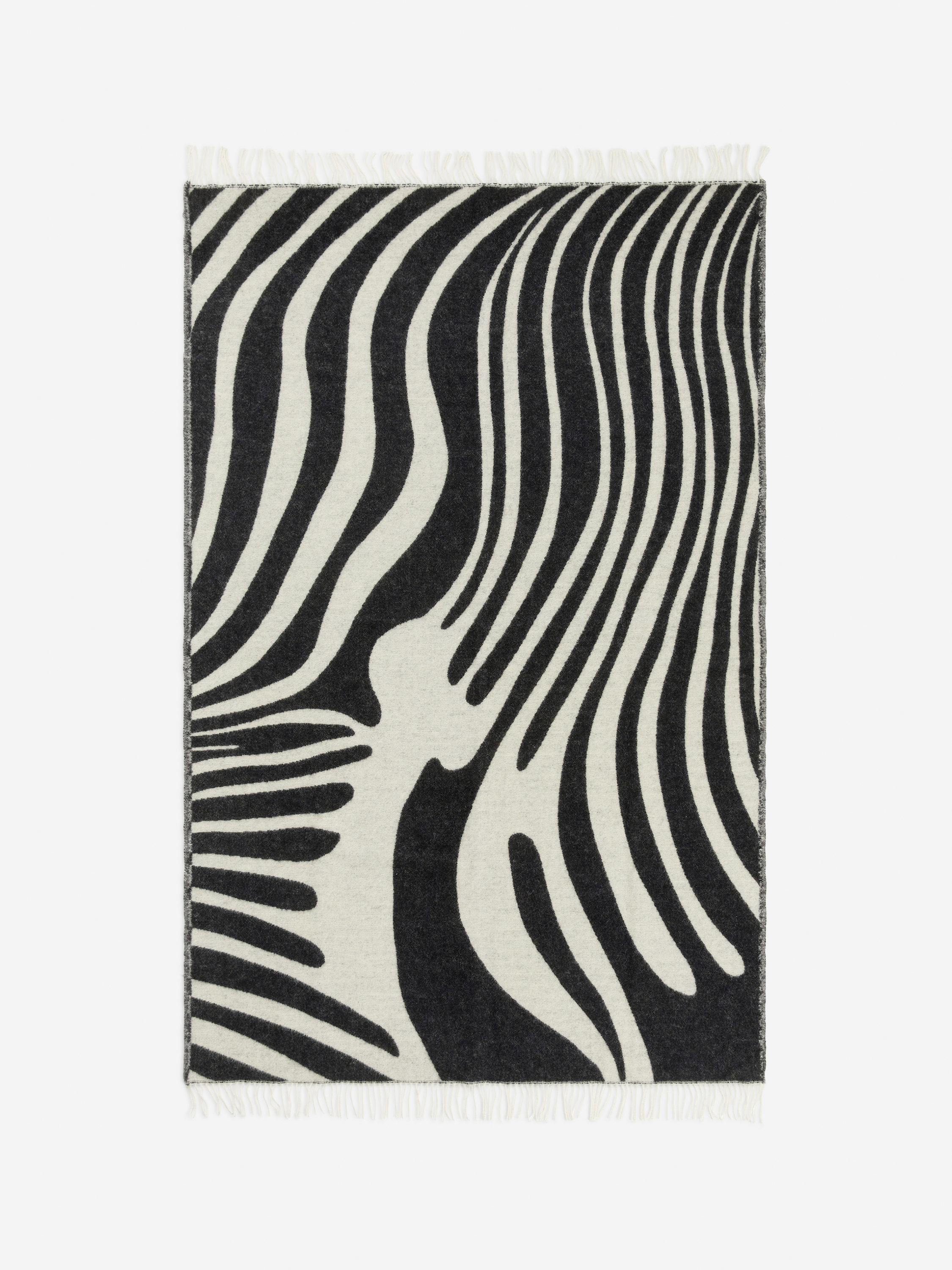 Klippan Wool Blanket – Black/Off White – Homeware – ARKET SE