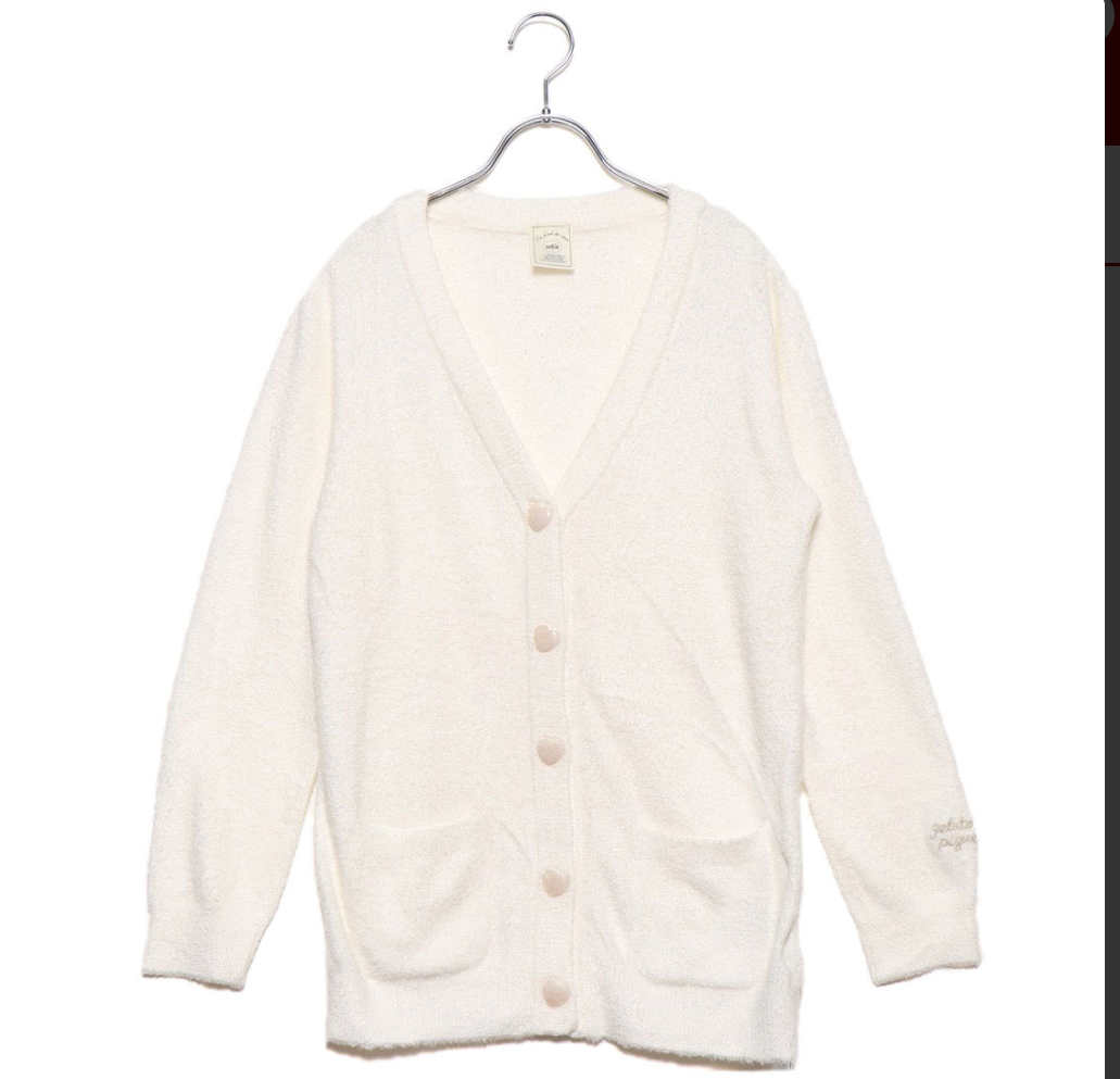 ジェラートピケ gelato pique スムーズィーハートボタンカーディガン