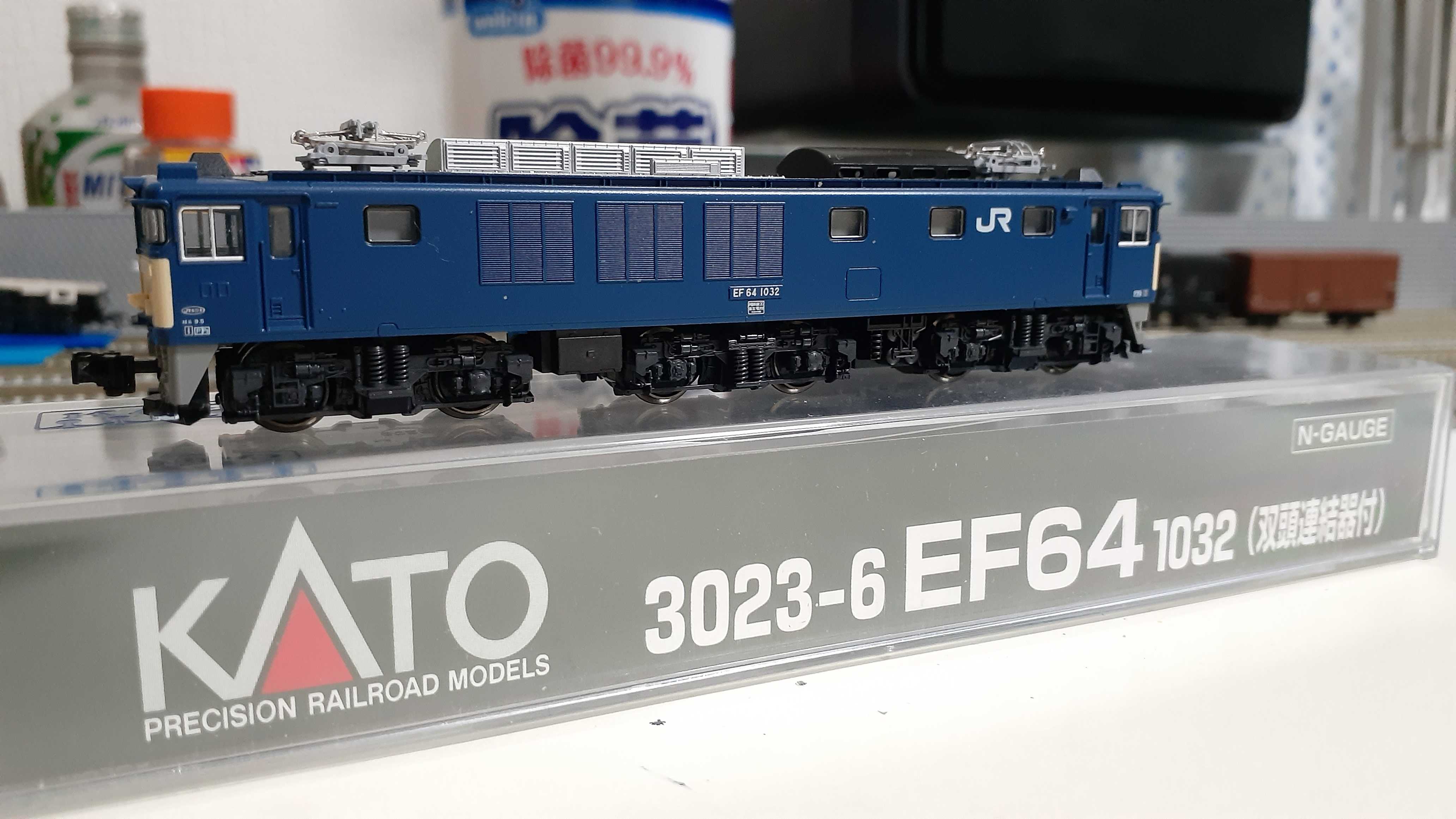 🔴入線🔵 Kato 3023-6 EF64 1032 双頭連結器 - 竹ノ塚総合車両センター