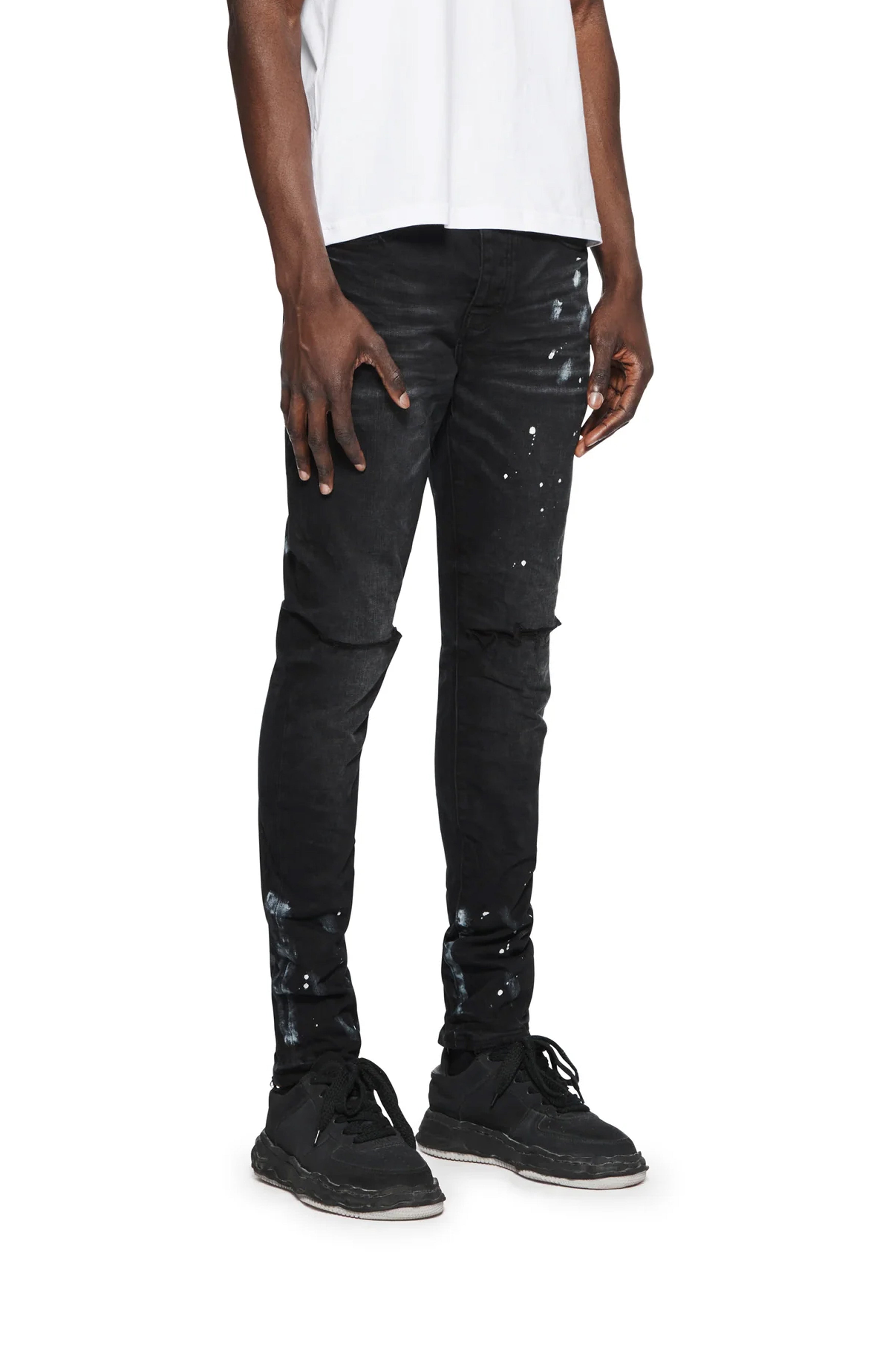 P001 Black Resin Knee Slit – PURPLE BRAND