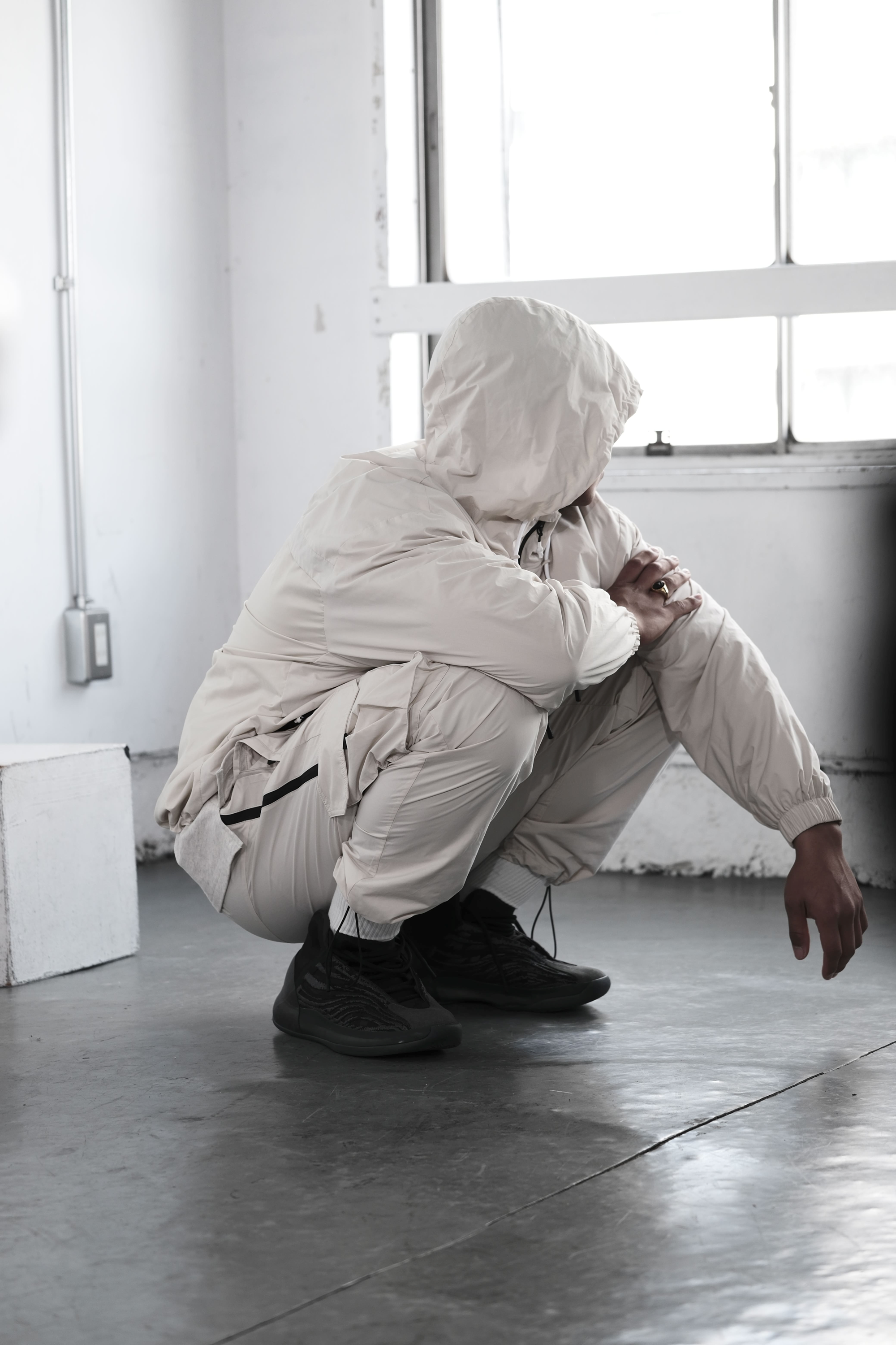 Pvot Anorak Premium Nylon Jacket (Cream)