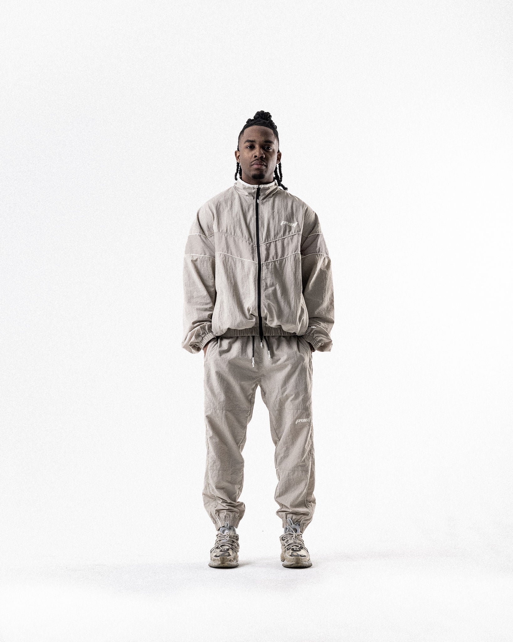 Pvot Athleisure Nylon Premium Line Jacket (Beige)