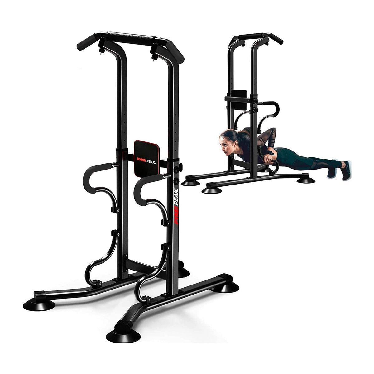 アウトレット】ぶら下がり健康器懸垂マシン ブラック/ブラック&レッド