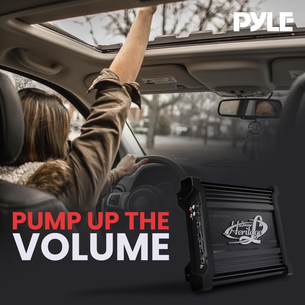 Monoblock Car Audio Amp 2000W 2-Ohm Stable Mosfet Chrome Inputs