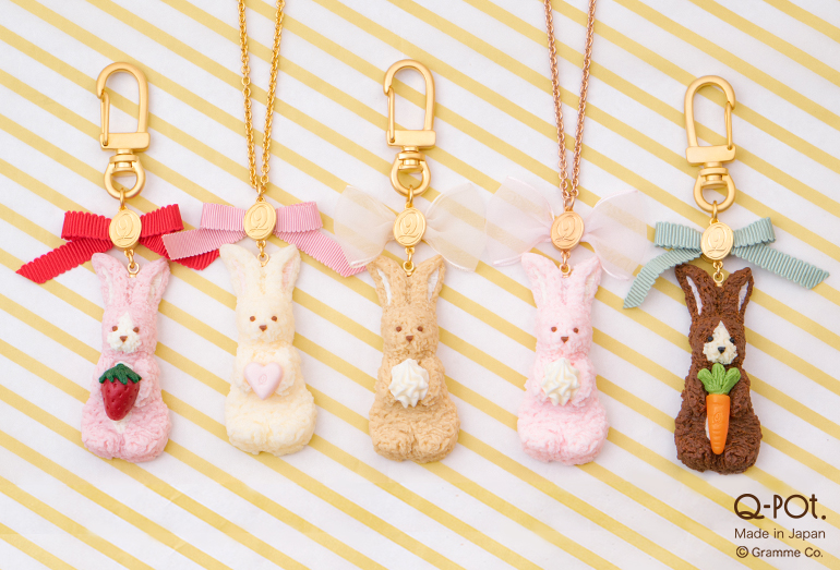 Q-pot.のガチャガチャに新作「Rabbit Cookie」ピンバッジが登場！ | Q-pot.