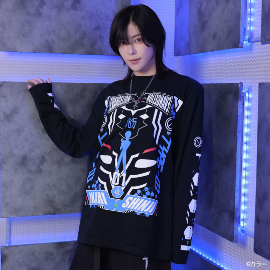 EVANGELION x QOOZA / LONG SLEEVE TEE [SHINJI2]（Q0076） - QOOZA