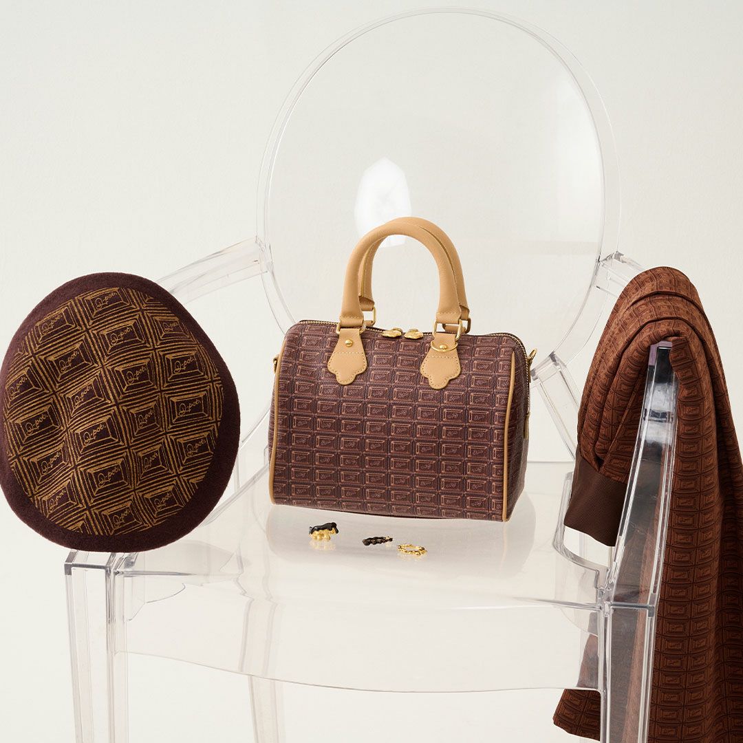 残り1点】チョコレート・ミニ ボストンバッグ | Q-pot. ONLINE SHOP