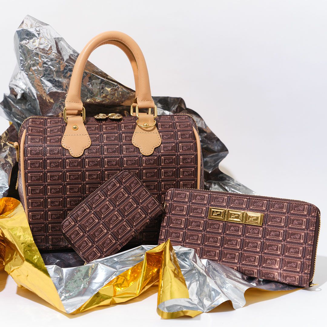 残り1点】チョコレート・ミニ ボストンバッグ | Q-pot. ONLINE SHOP