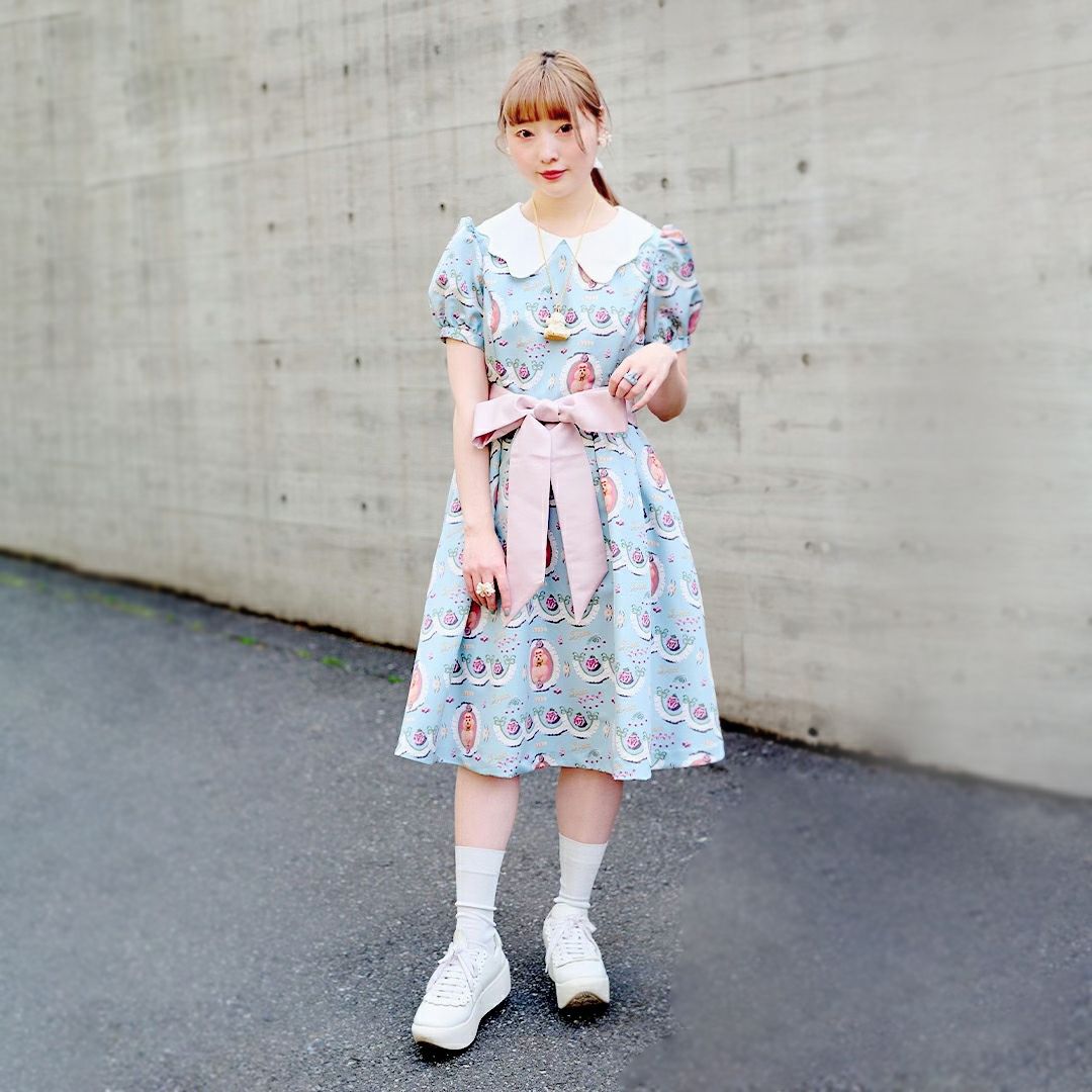 プードル ケーキ パフスリーブドレス（ホワイト） | Q-pot. ONLINE SHOP