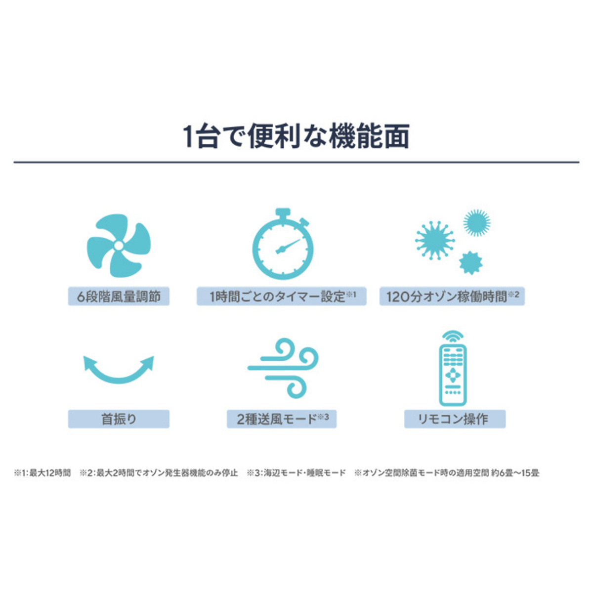 キララエアー オゾン消臭除菌機能付きタワーファン マーレ キララ