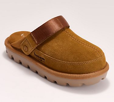 Koolaburra by UGG Backstrap Suede Clogs - Tizzey - QVC.com