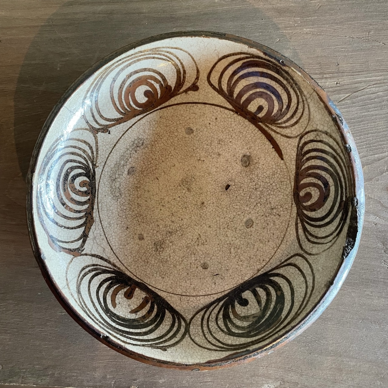 820『天彦（アマビコ） 皿』 /骨董品 古美術 アンティーク 古玩 820