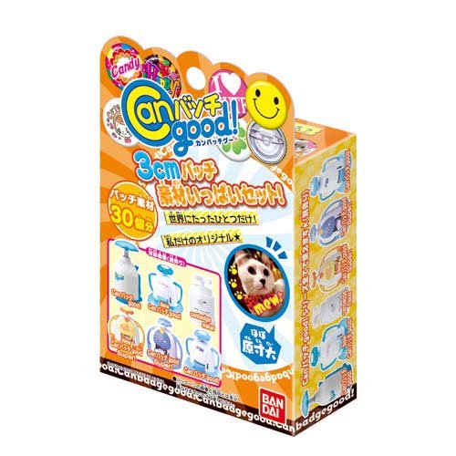 楽天市場】バンダイ Canバッチgood！ 3cmバッチ素材いっぱいセット(1