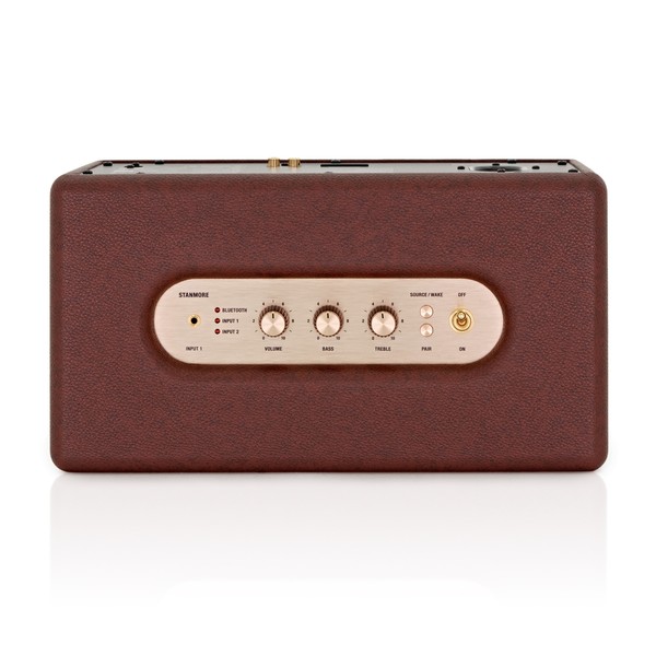 Marshall Stanmore Active Stereo Bluetooth Speaker, Brown at Gear4music