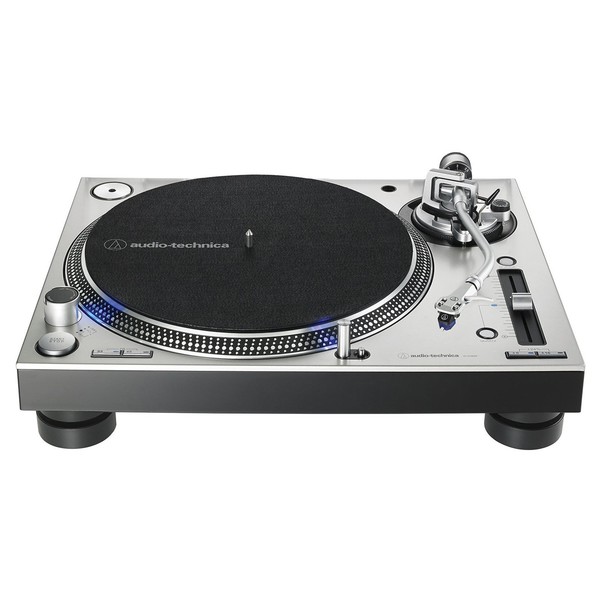 Audio Technica AT-LP140XP Direct Drive DJ Turntable, Silver at