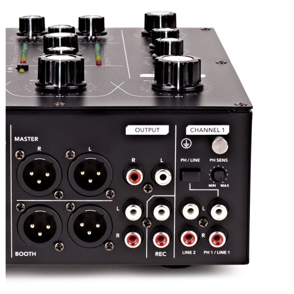 SubZero 2 Channel Rotary DJ Mixer at Gear4music
