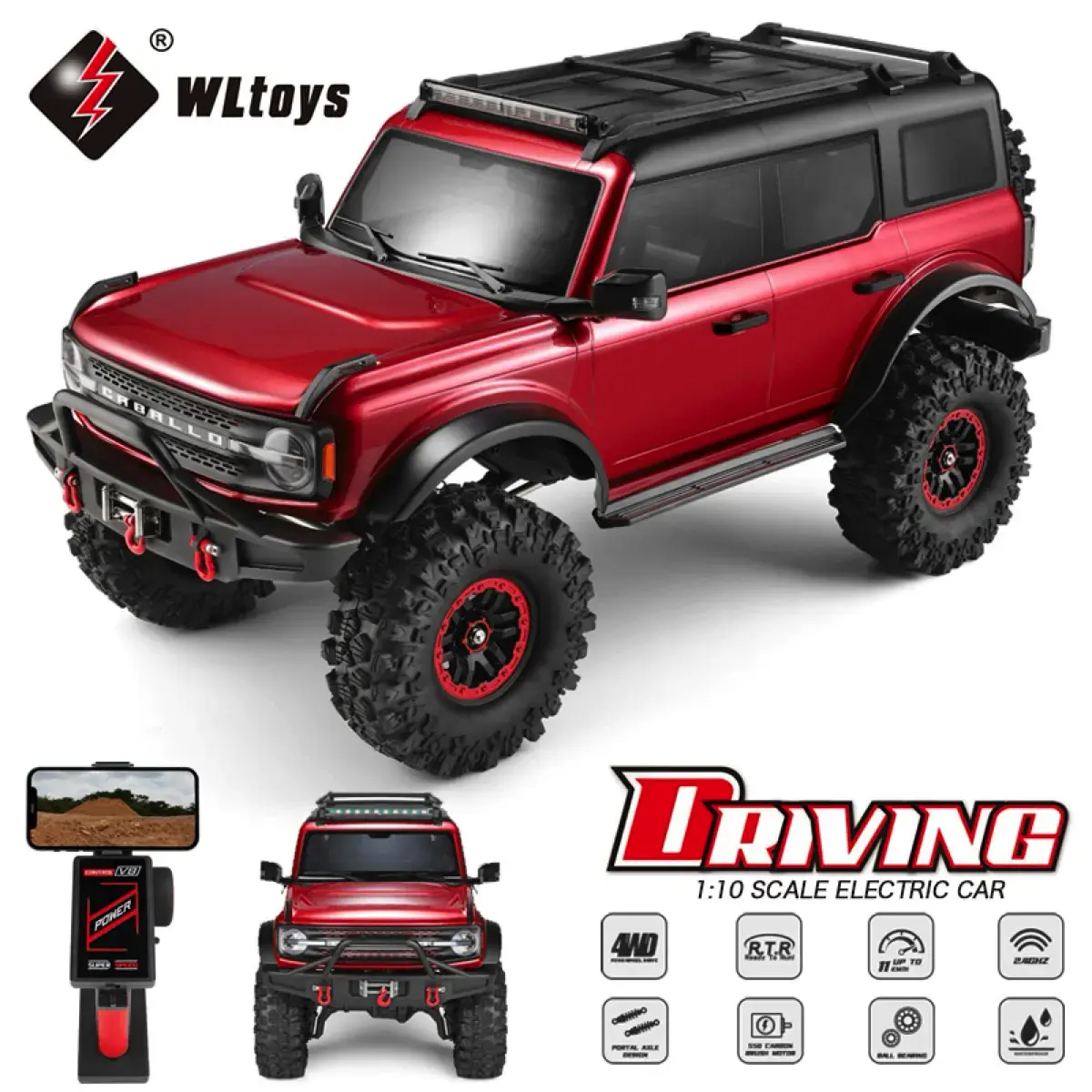 ブロンコ風】WLtoys 104020 - 2.8万で買える1/10スケールクローラー