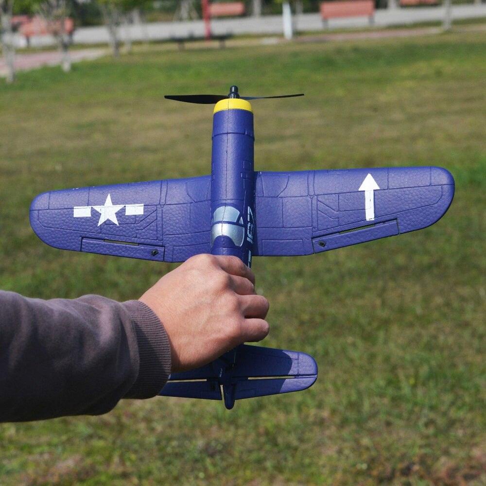 Volantex RC 761-8 RC 飛行機 - 2.4GHz 4 チャンネル 6 軸ジャイロ F4U